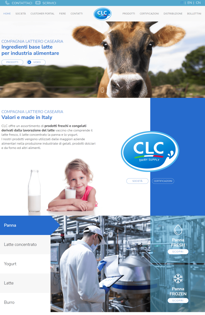 Compagnia Lattiero Casearia &#8211; Prodotti a base di latte