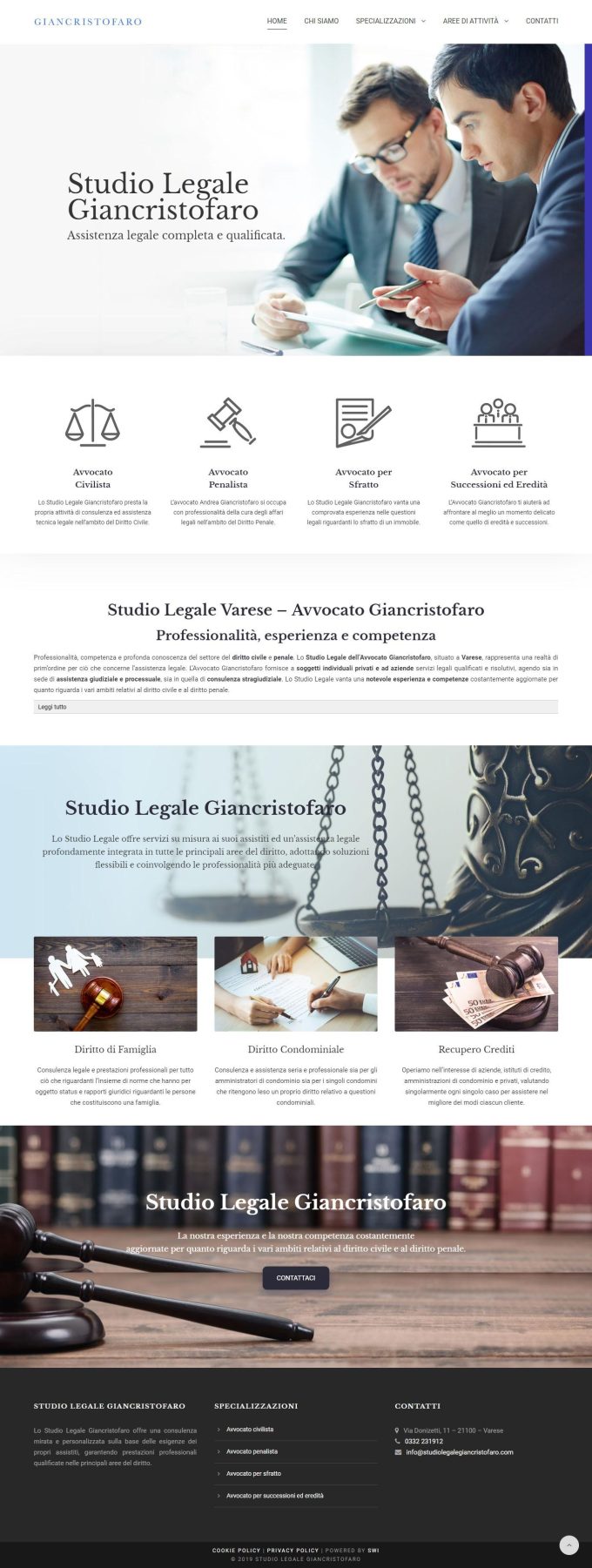 Avvocato Giancristofaro &#8211; Studio Legale Varese