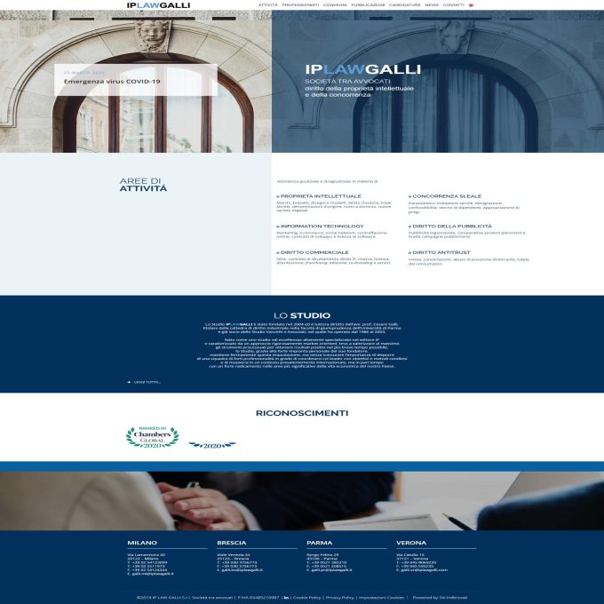 IP LAW GALLI – Diritto industriale e tutela proprietà intellettuale Milano, Brescia, Parma, Verona