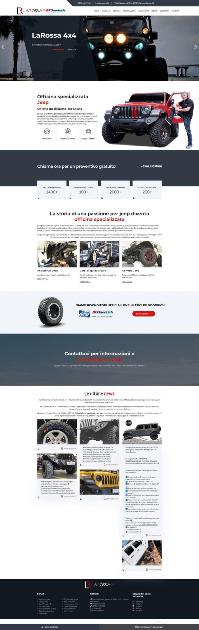 LaRossa 4×4 – Officina specializzata Jeep Milano